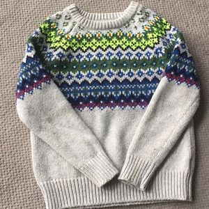 Gap fair isle chunky sweater